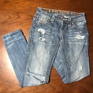 Women’s Rock Revival Ankle Skinny Jeans Size 24